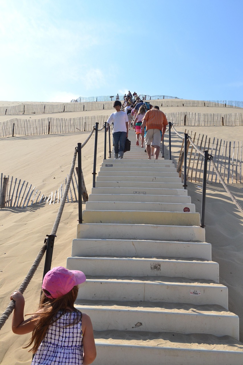 escalier-acces-dune-pilat.jpg Escaliers installés à la saison pour accéder au sommet de la Dune du Pilat